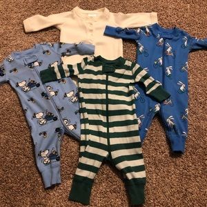 0-3 month (50cm) hanna andersson jammies